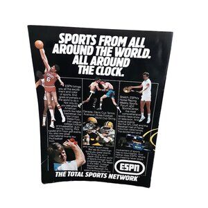 1983 ESPN Sports Erving McEnroe  Original Print Ad